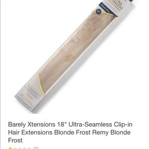 Seamless blonde frost hair extensions 5 pieces,